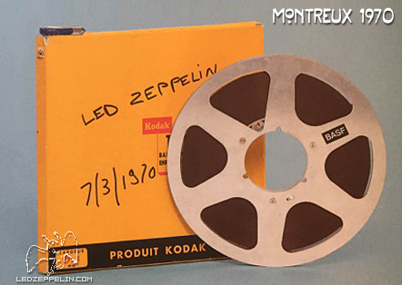 Led Zeppelin Montreux 1970 reel find and mystery